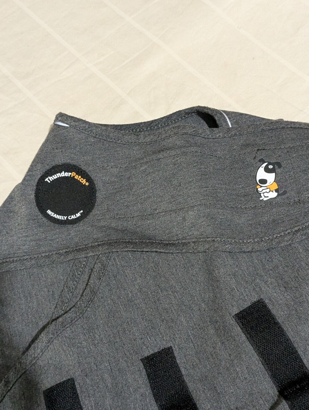ThunderShirt Anxiety Vest for Dogs β Heather Gray, Size XL - Picture 7 of 9